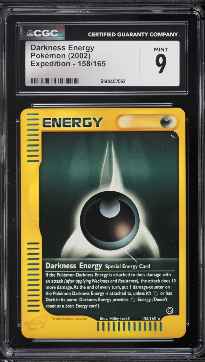 2002 Pokemon Expedition Darkness Energy #158 CGC 9 MINT