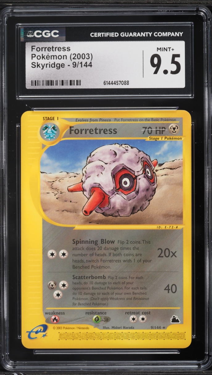 2003 Pokemon Skyridge Forretress #9 CGC 9.5 MINT+