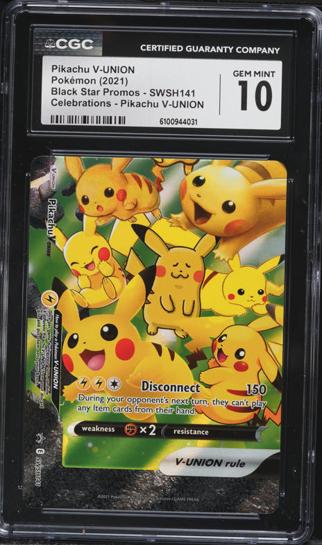 【PSA10】連番2021 Pokémon Pikachu Vunion ピカチュウ25th vunion PSA10 4枚連番セット PSA10】4連番 ピカチュウ