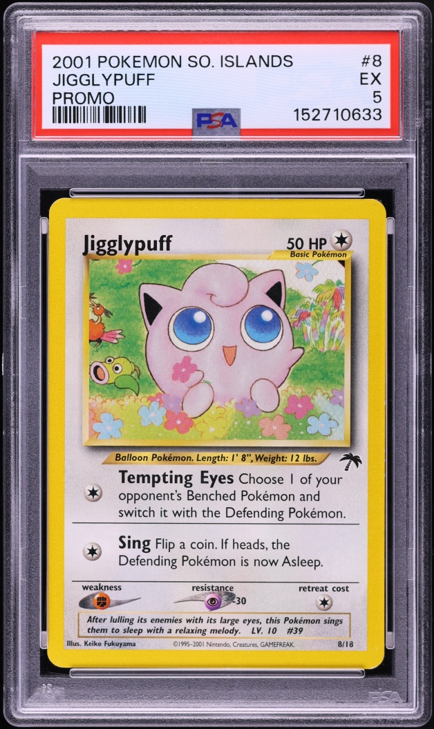 2001 Pokemon Southern Islands Promo Jigglypuff #8 PSA 5 EX