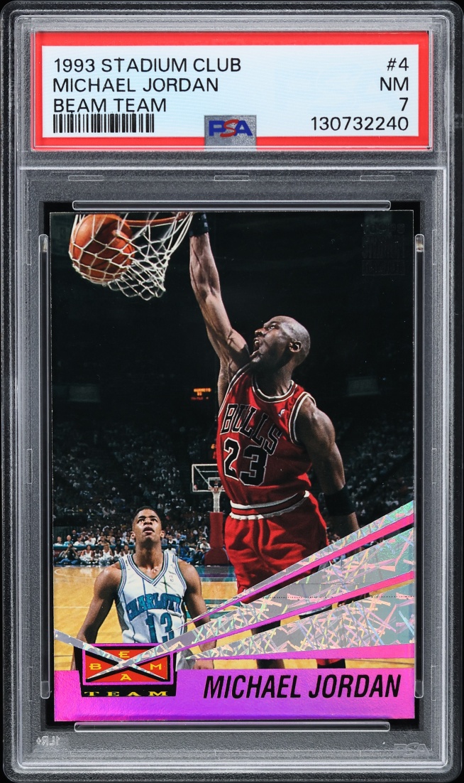 1993 Stadium Club Beam Team Michael Jordan #4 PSA 7 NRMT