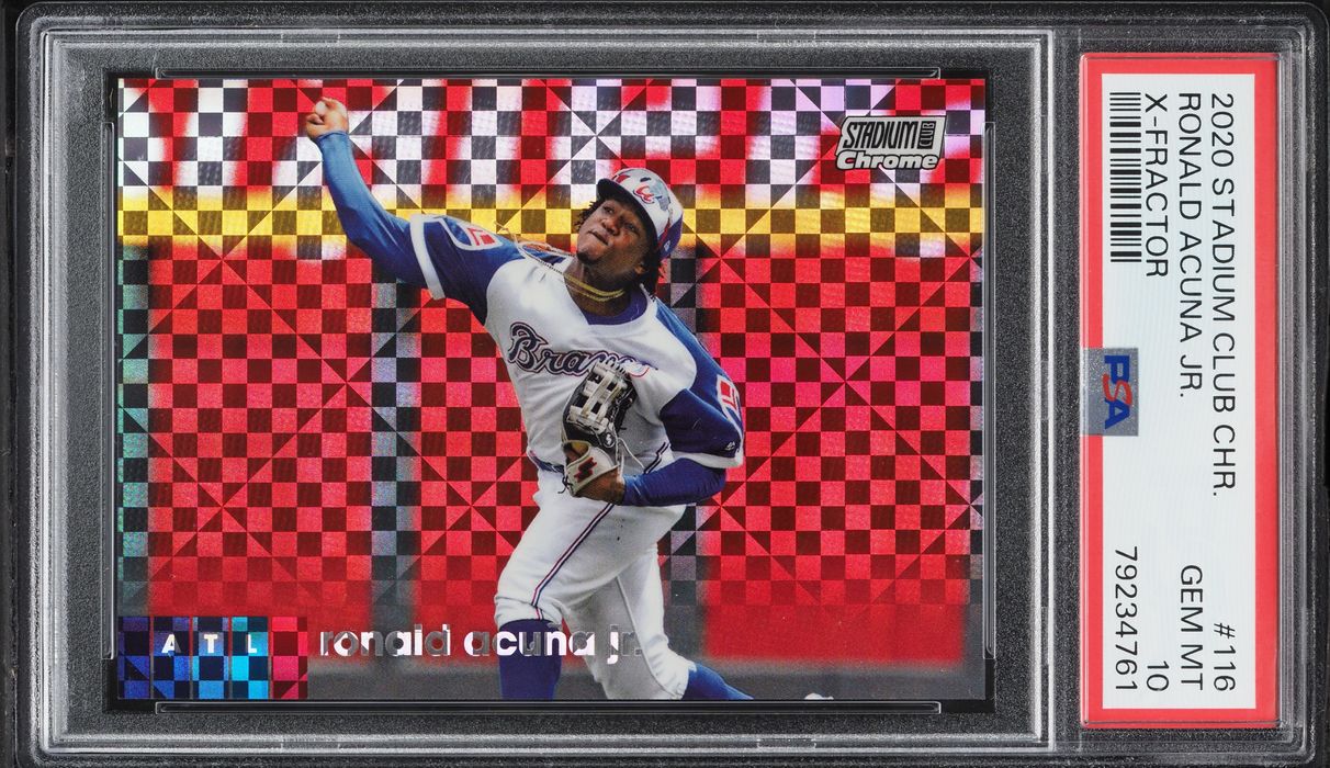 2020 Stadium Club Chrome Xfractor Ronald Acuna Jr. #116 PSA 10 GEM MINT