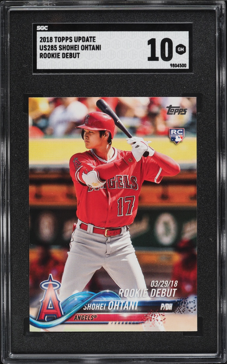 2018 Topps Update Debut Shohei Ohtani ROOKIE #US285 SGC 10 GEM MINT