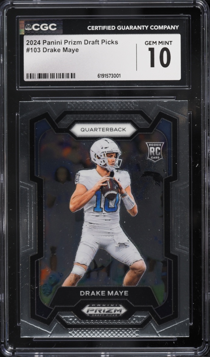 2024 Panini Prizm Draft Picks Drake Maye ROOKIE #103 CGC 10 GEM MINT