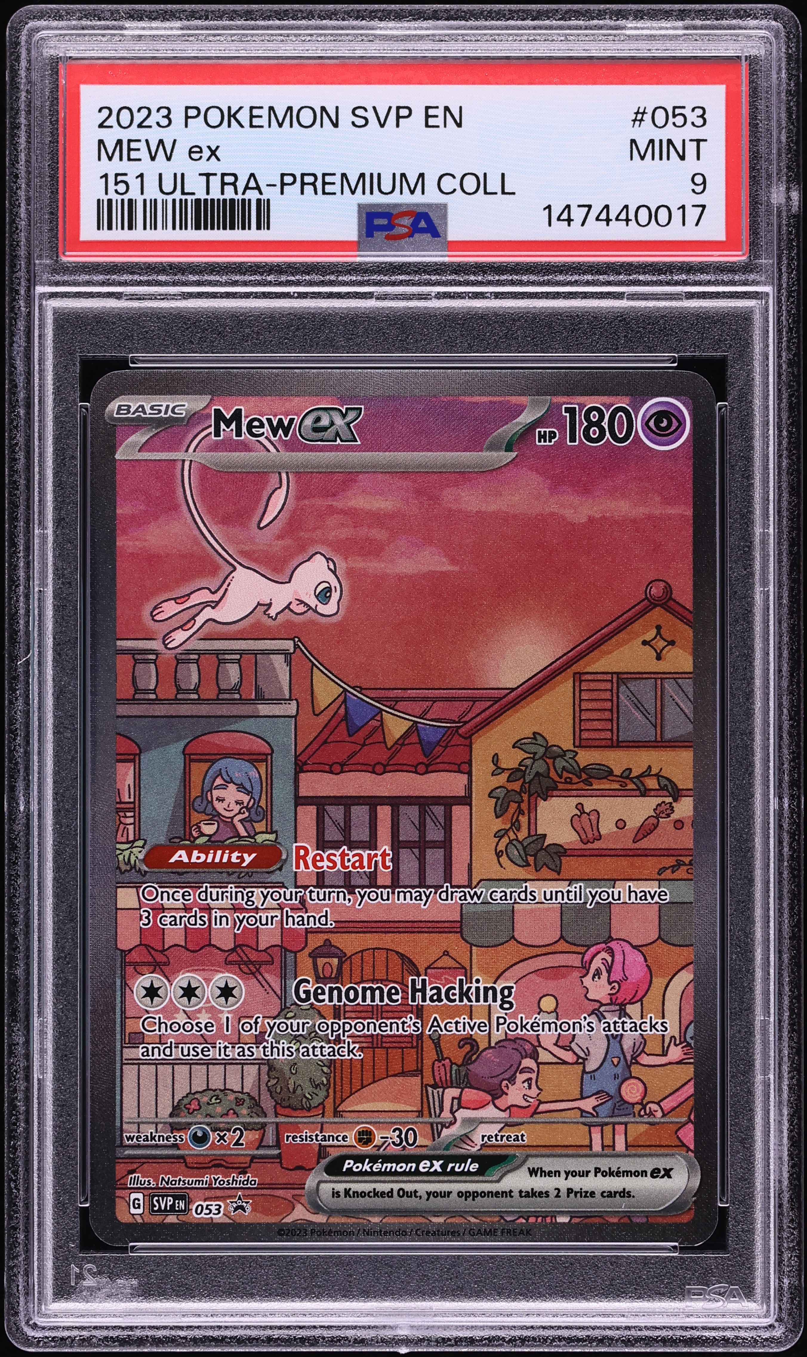 2023 Pokemon Scarlet & Violet Promo 151 Ultra Premium Collection Full Art Mew EX #53 PSA 9 MINT