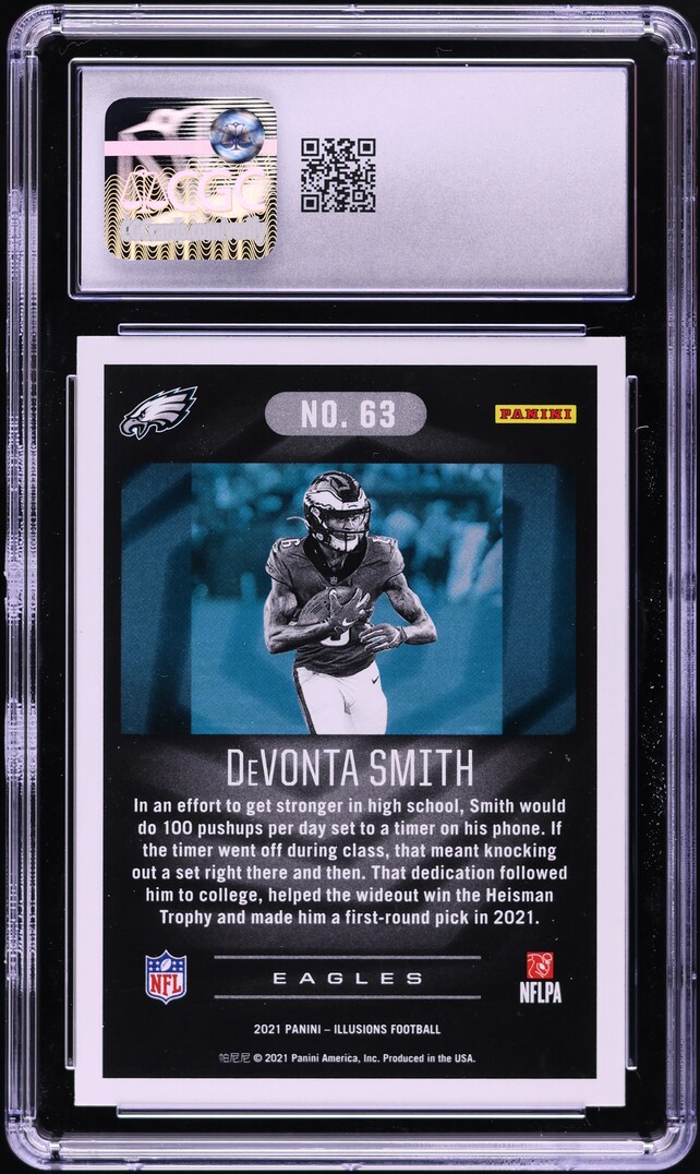 2021 Panini Illusions Retail DeVonta Smith ROOKIE #63 CGC 9 MINT
