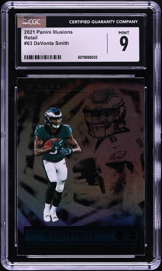 2021 Panini Illusions Retail DeVonta Smith ROOKIE #63 CGC 9 MINT