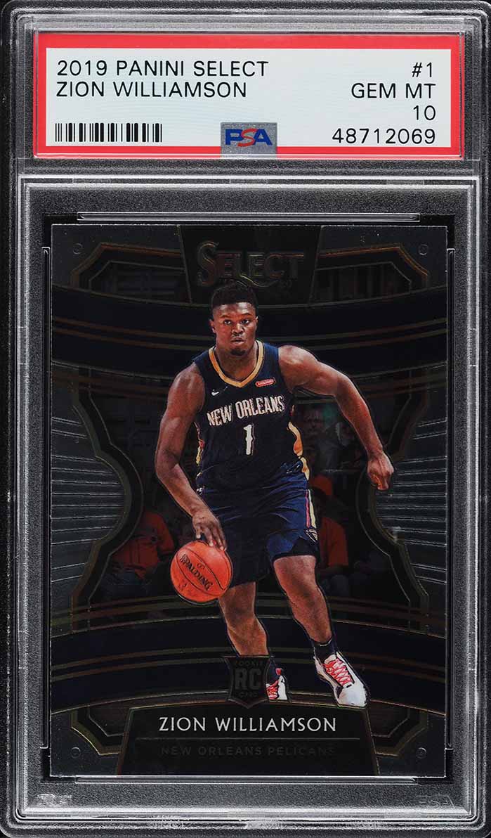 2019 Select Concourse Zion Williamson ROOKIE #1 PSA 10 GEM MINT