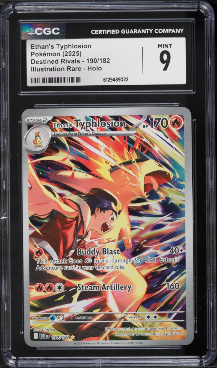 2025 Pokemon Scarlet & Violet Destined Rivals IR Ethan's Typhlosion #190 CGC 9 MINT