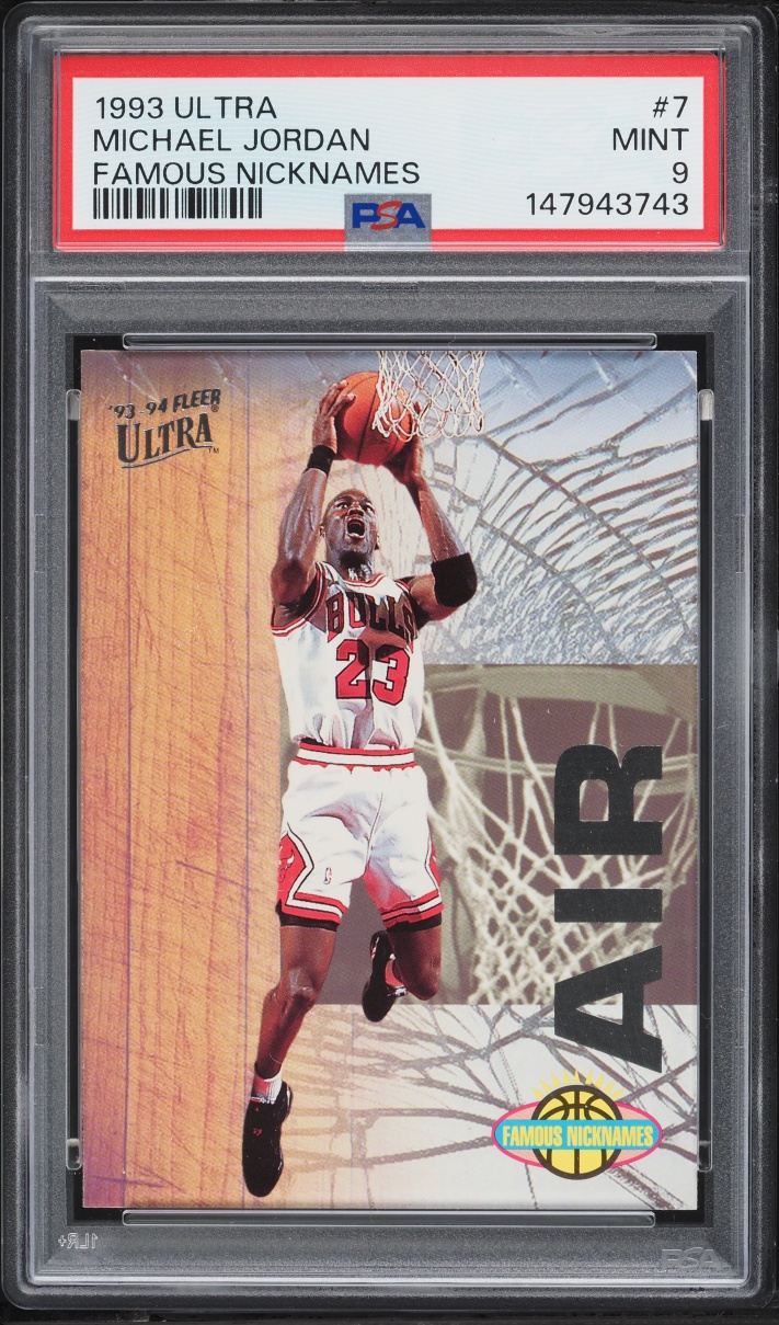 1993 Ultra Famous Nicknames Michael Jordan #7 PSA 9 MINT