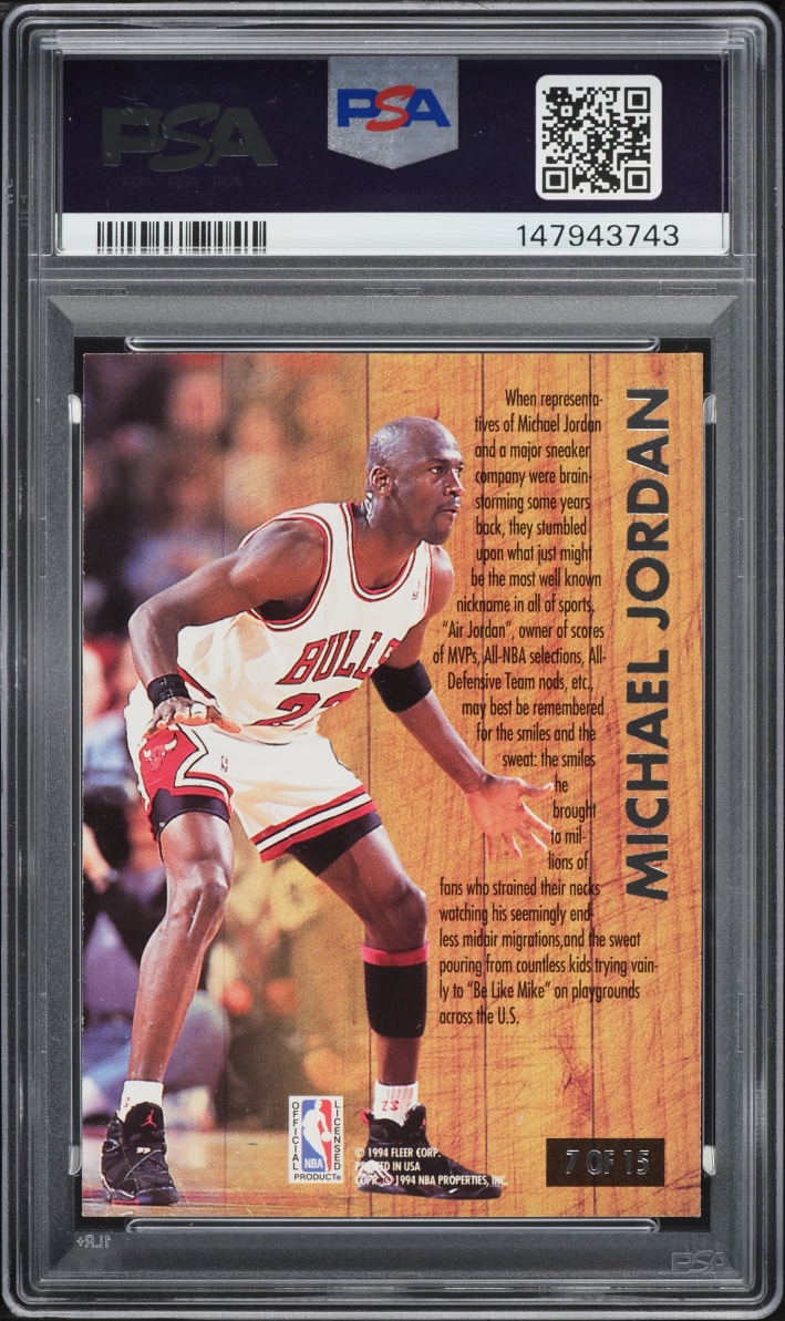 1993 Ultra Famous Nicknames Michael Jordan #7 PSA 9 MINT