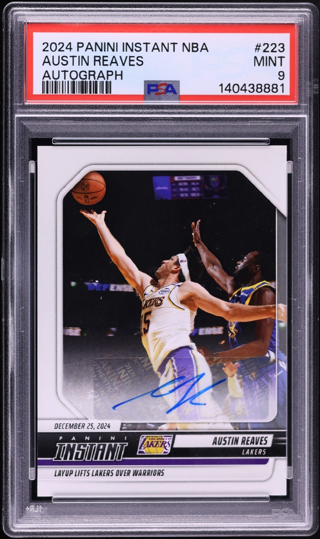 2024 Panini Instant NBA Austin Reaves AUTO /99 #223 PSA 9 MINT