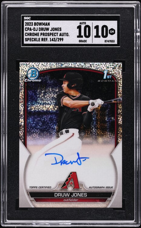 2024 Donruss Optic Lime Green Druw Jones ROOKIE /149 #103 PSA 10