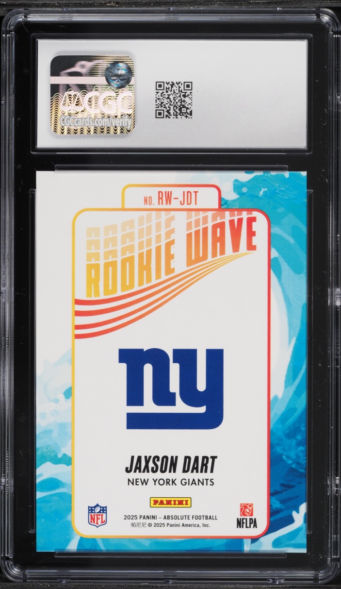 2025 Absolute Wave Jaxson Dart ROOKIE #RW-JDT CGC 9 MINT