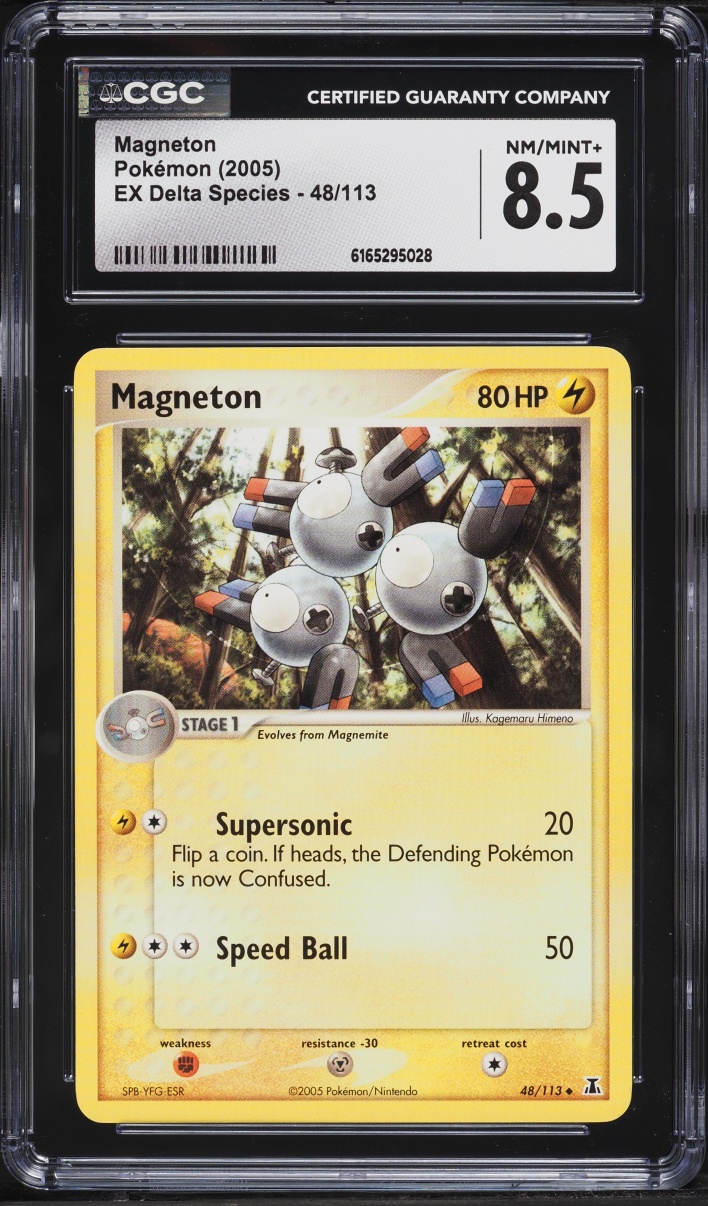 2005 Pokemon Ex Delta Species Magneton #48 CGC 8.5 NM-MT+