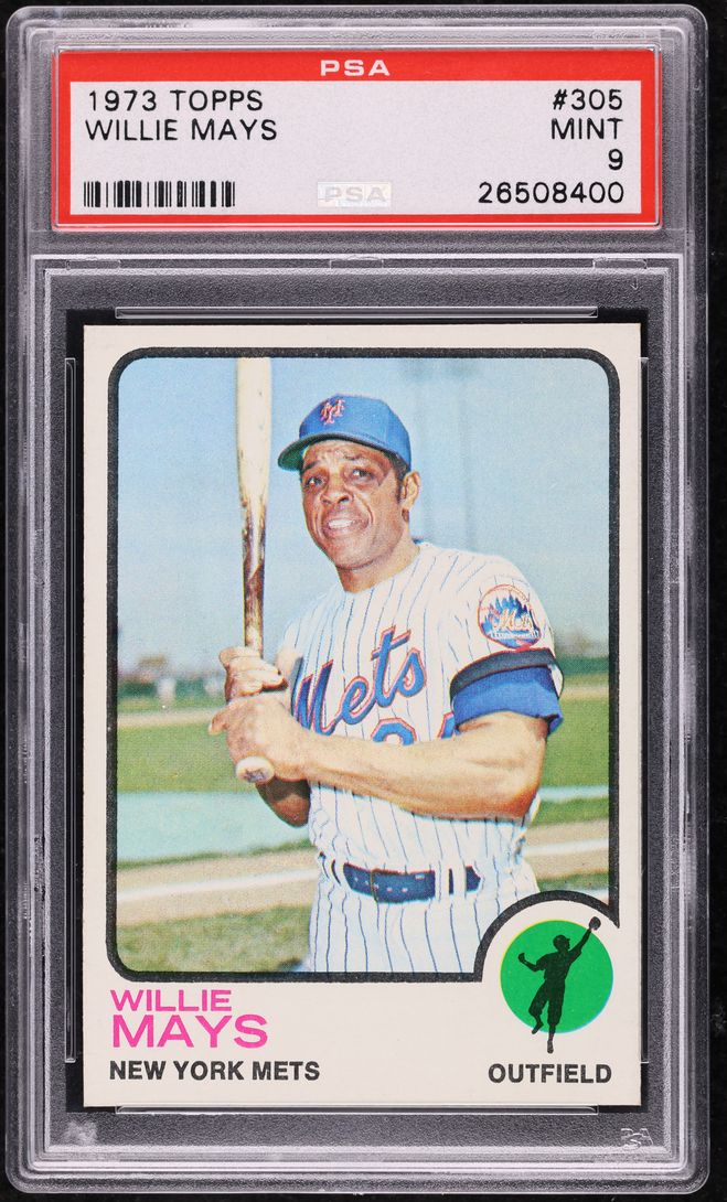 1973 Topps Willie Mays #305 PSA 9 MINT