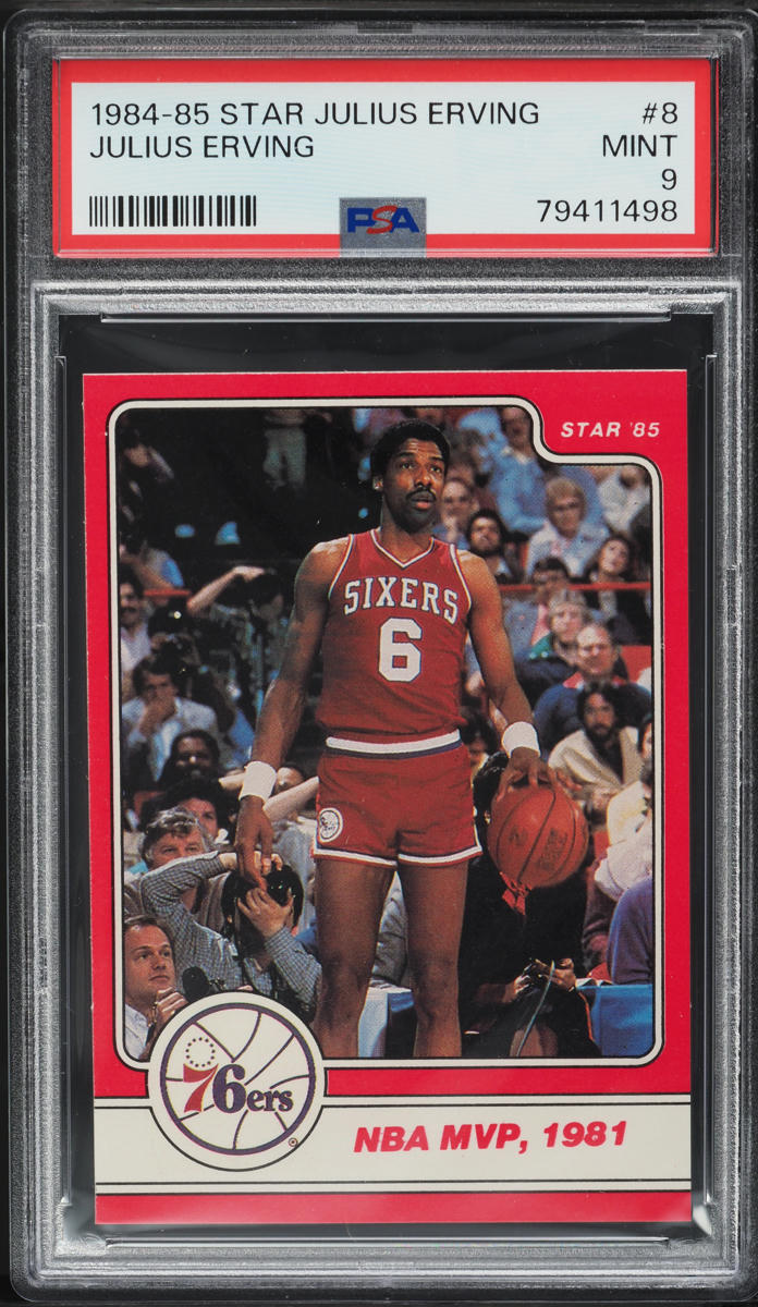 1984 Star Basketball Julius Erving #8 PSA 9 MINT
