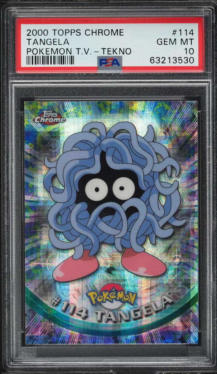 2000 Topps Chrome Pokemon Series 2 Tekno Tangela #114 PSA 10 GEM MINT