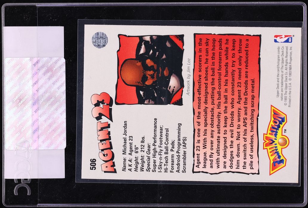 1992 Upper Deck Fanimation Michael Jordan #506 CGC AUTH