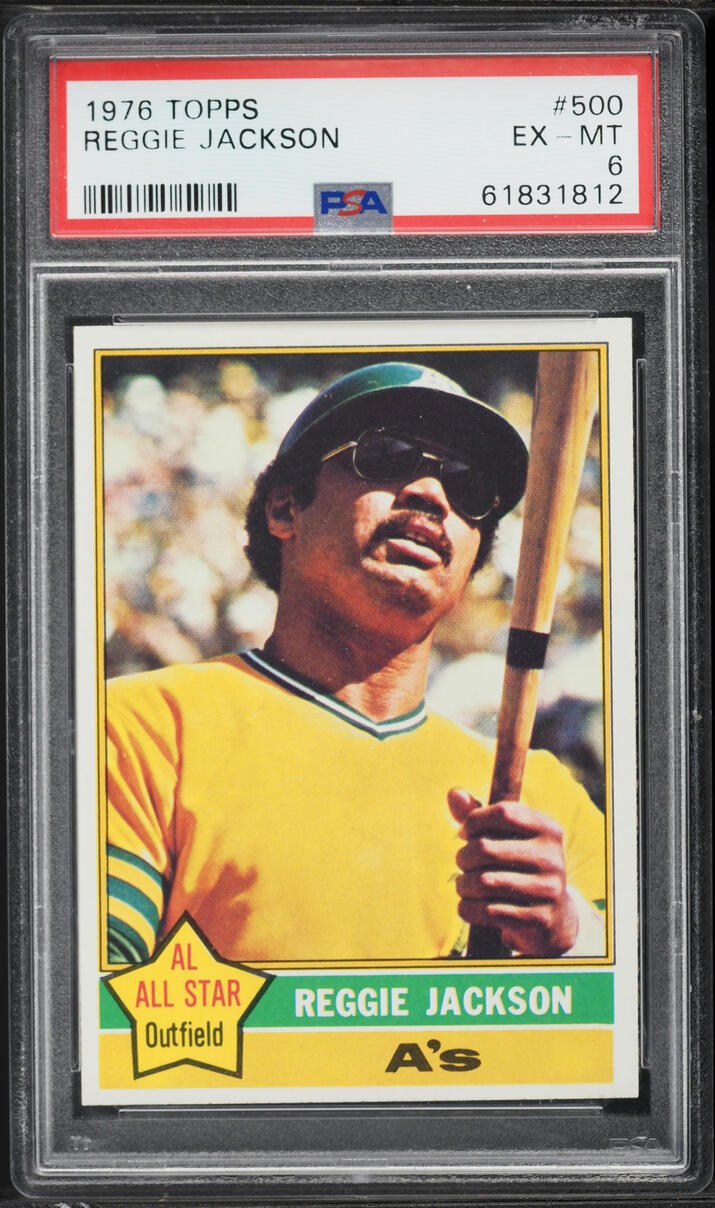1976 Topps All-Star Reggie Jackson #500 PSA 6 EXMT
