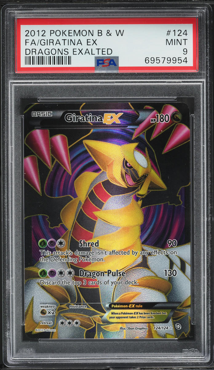 2012 Pokemon Black & White Dragons Exalted Full Art Giratina EX #124 ...