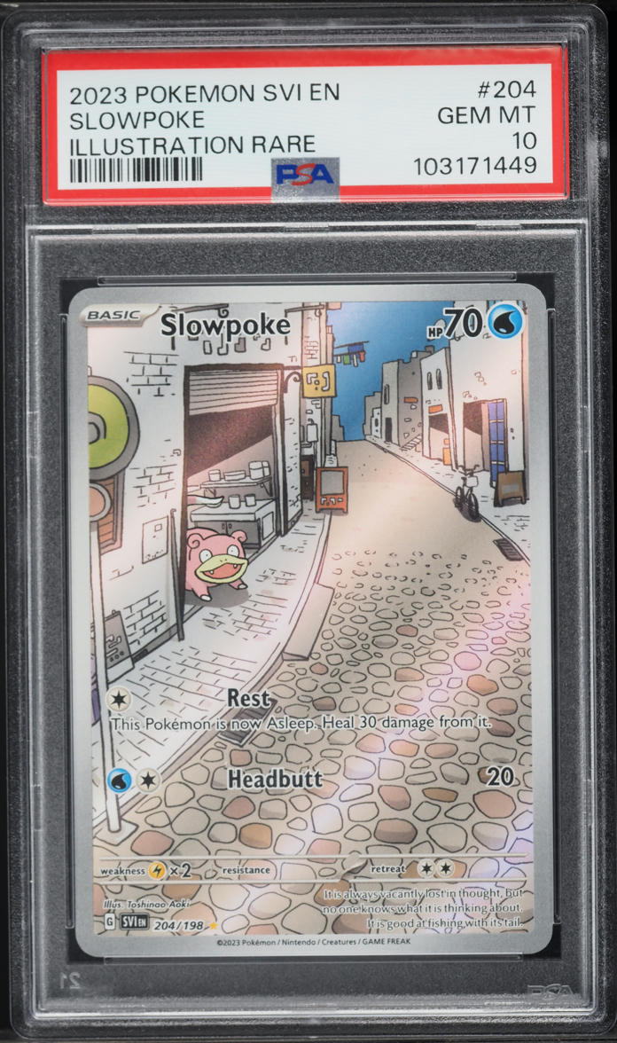 2023 Pokemon Scarlet & Violet IR Slowpoke #204 PSA 10 GEM MINT