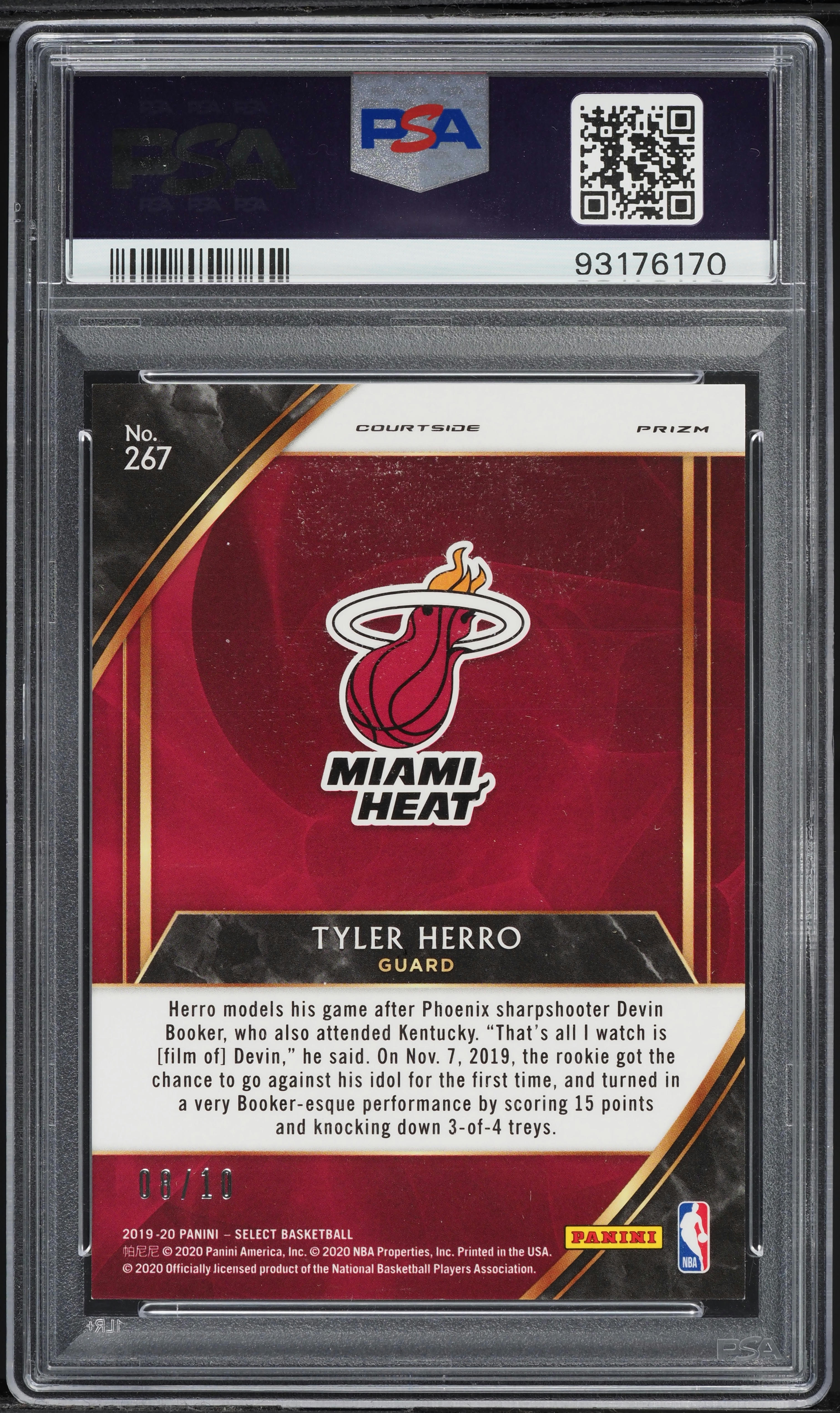 シングルカード 2019-2020 PRIZM TYLER HERRO Amazon.com: 2019-20 Panini Prizm #259 Tyler Herro RC Rookie