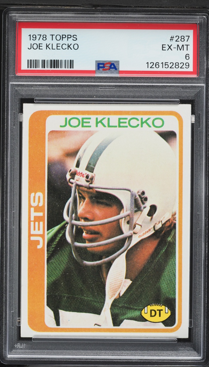 1978 Topps Football Joe Klecko ROOKIE #287 PSA 6 EXMT