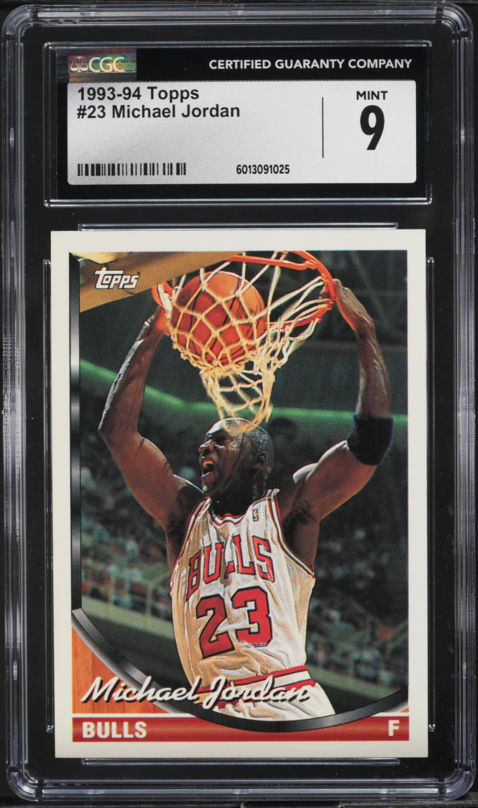 1993 Topps Basketball Michael Jordan #23 CGC 9 MINT