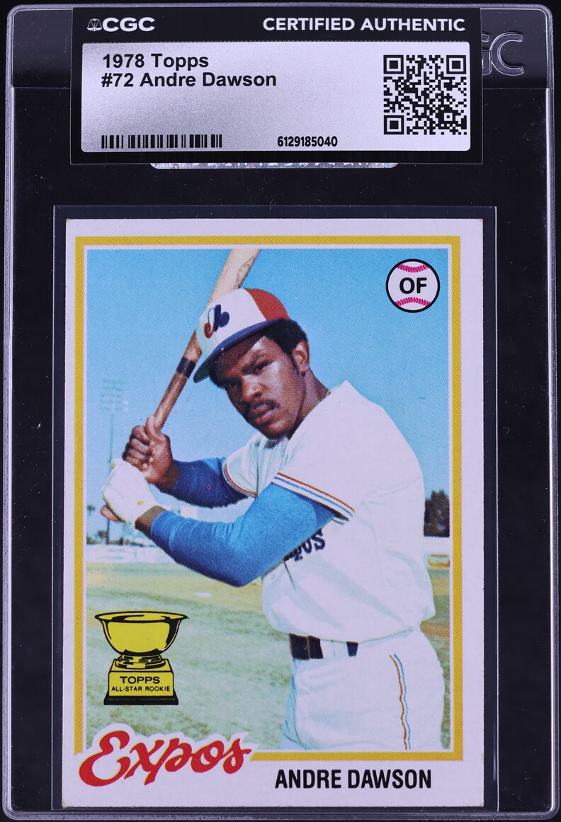 1978 Topps Andre Dawson #72 CGC AUTH