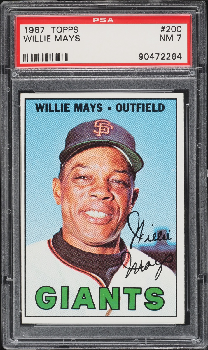 1967 Topps Willie Mays #200 PSA 7 NRMT