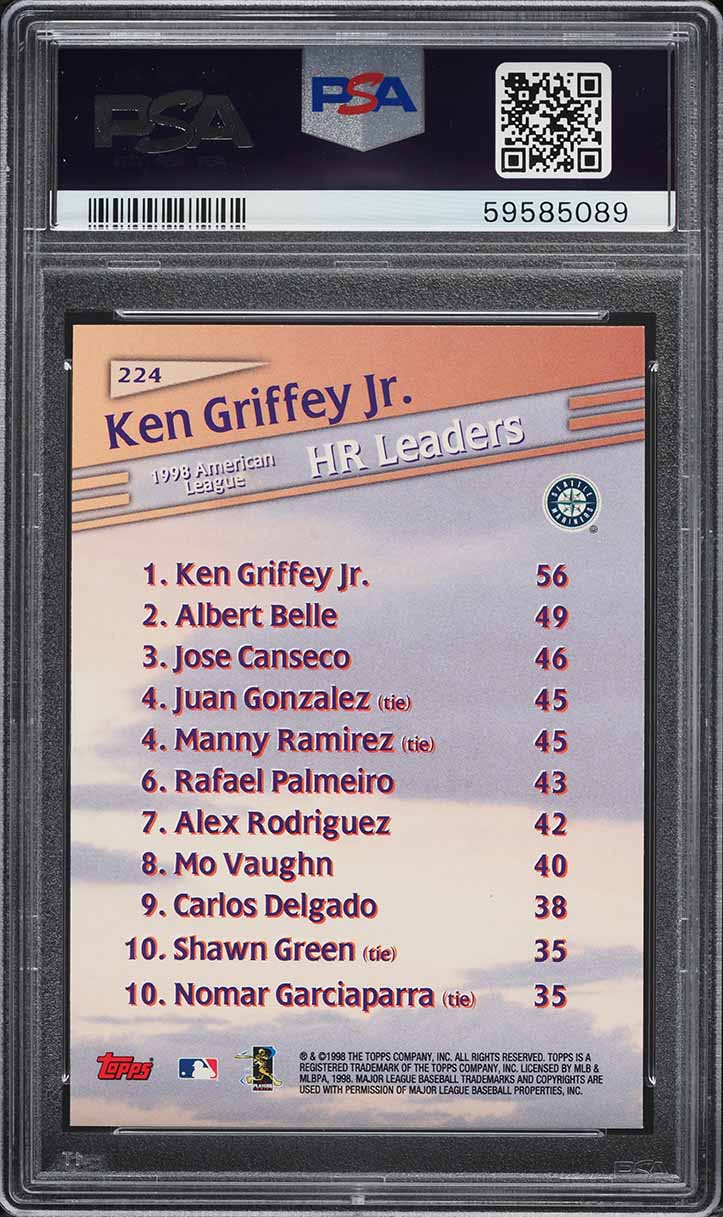 1999 Topps Ken Griffey Jr. #224 PSA 9 MINT