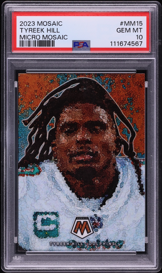 2023 Panini Mosaic Micro Tyreek Hill #MM-15 PSA 10 GEM MINT