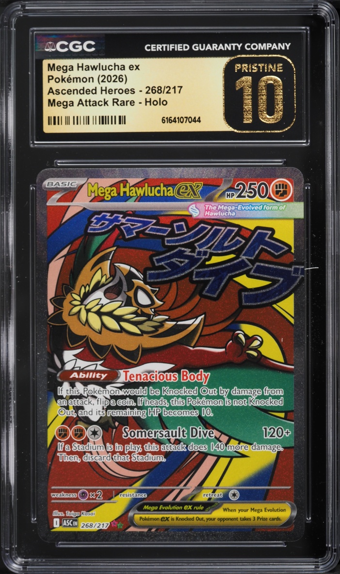 2026 Pokemon Mega Evolution Ascended Heroes MA Mega Hawlucha EX #268 CGC 10 PRISTINE