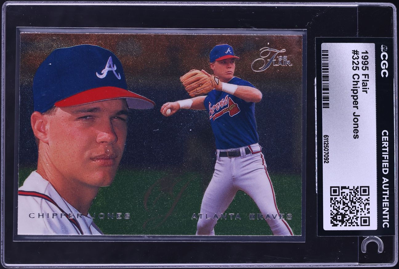 1995 Flair Chipper Jones #325 CGC AUTH