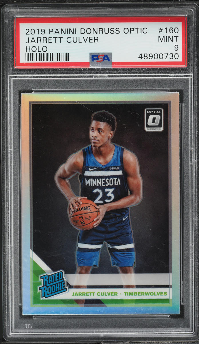 2019 Donruss Optic Holo Jarrett Culver ROOKIE #160 PSA 9 MINT