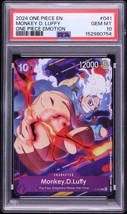 2024 One Piece Promo Emotion Monkey D. Luffy #P-041 PSA 10 GEM MINT