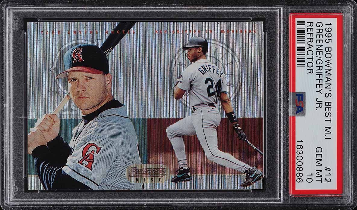 1997 Bowman Chrome International Refractor Ken Griffey Jr. #12 PSA