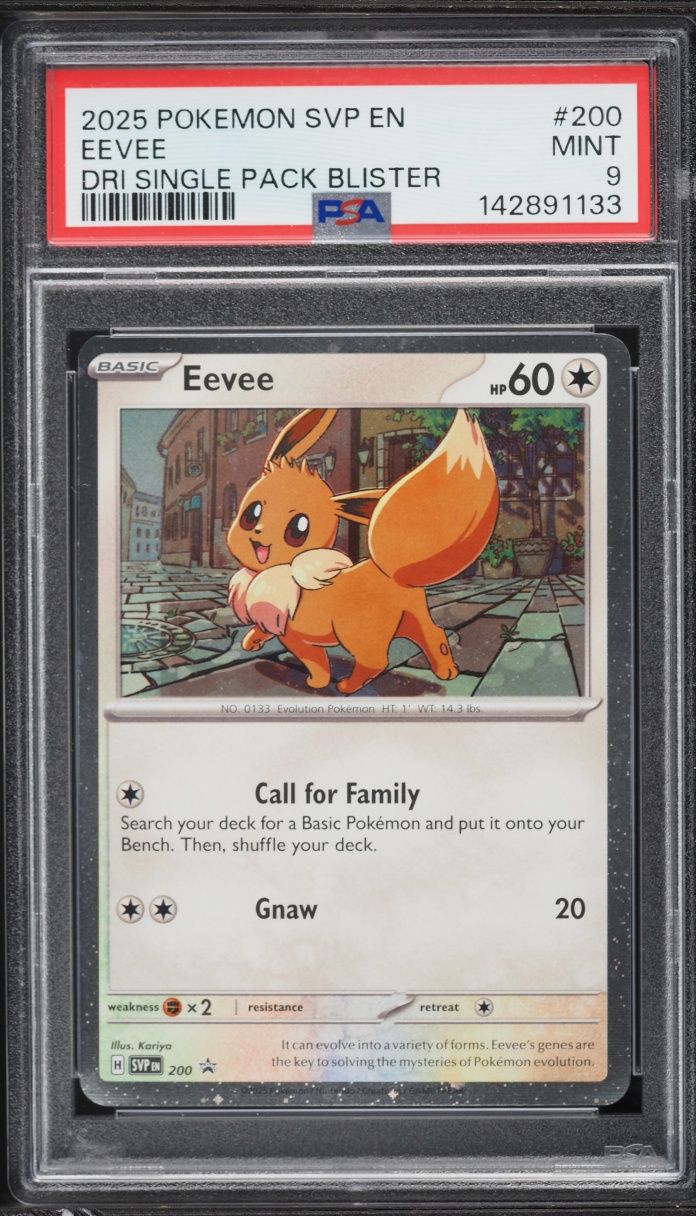 2025 Pokemon Scarlet & Violet Black Star Promo Destined Rivals Eevee #200 PSA 9 MINT