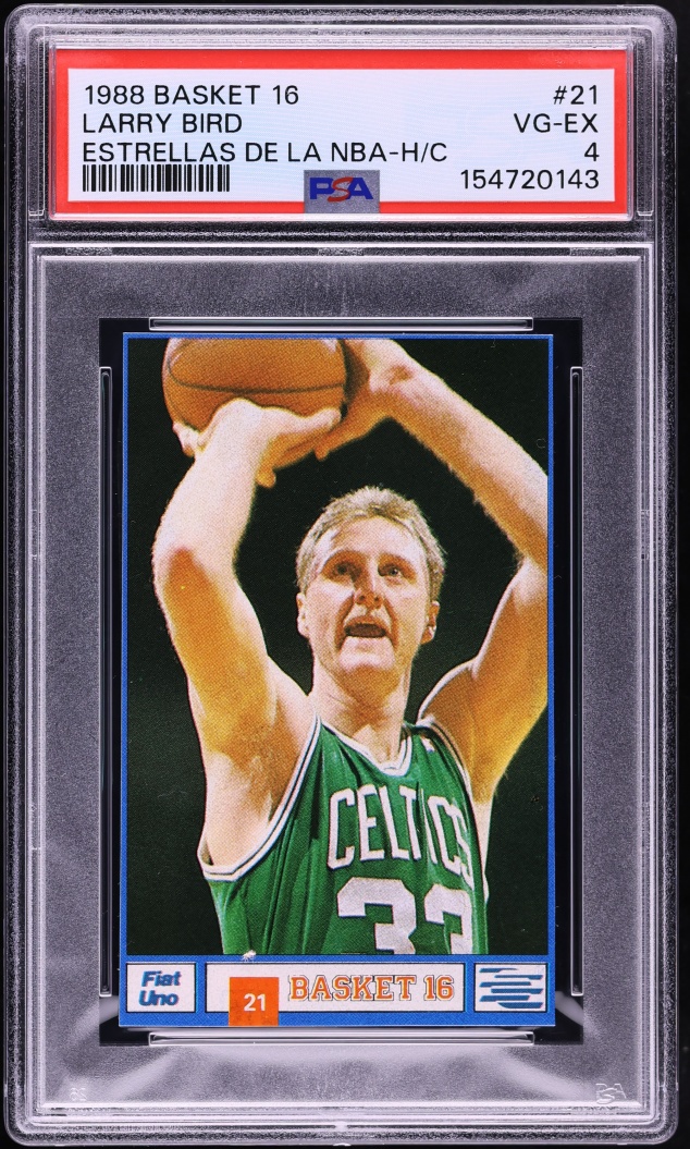 1988 Basket 16 Las Estrellas De La NBA Larry Bird #21 PSA 4 VGEX