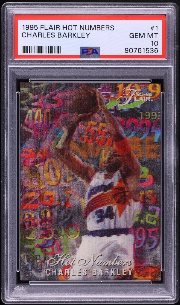 1995 Flair Hot Numbers Charles Barkley #1 PSA 10 GEM MINT