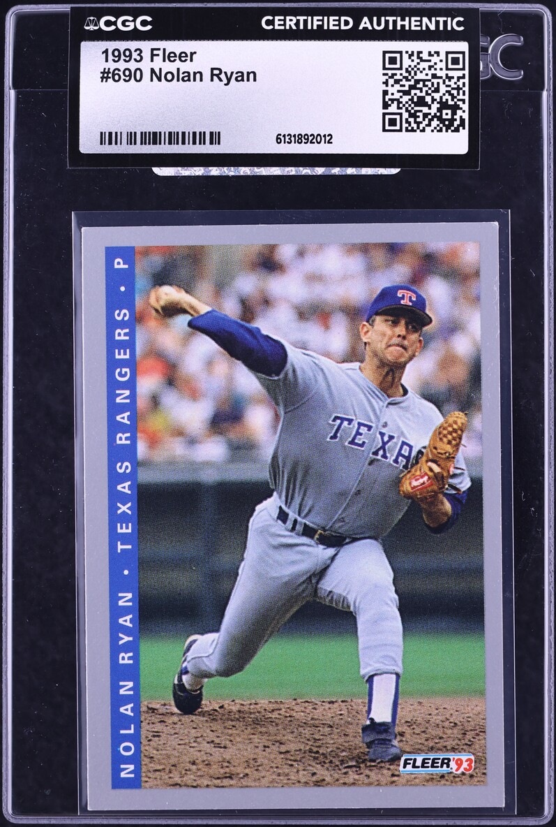 1993 Fleer Nolan Ryan #690 CGC AUTH