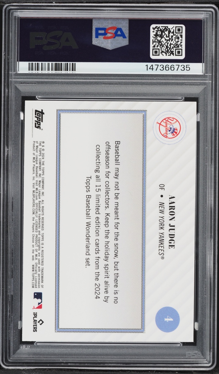 2024 Topps Wonderland Aaron Judge #4 PSA 9 MINT