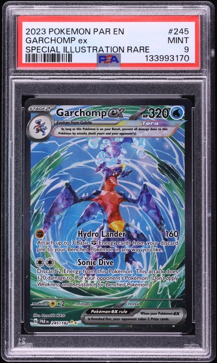 2023 Pokemon Scarlet & Violet Paradox Rift SIR Garchomp ex #245 PSA 9 MINT