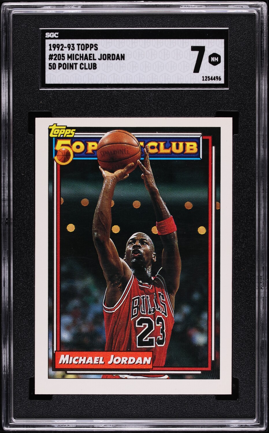 1992 Topps 50 Point Club Michael Jordan #205 SGC 7 NRMT