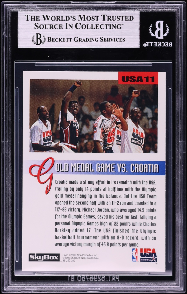 1992 Skybox Olympic Team Michael Jordan #USA11 BGS 9 MINT
