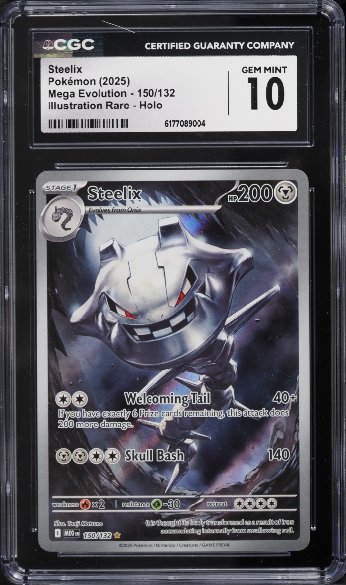 2025 Pokemon Mega Evolution IR Steelix #150 CGC 10 GEM MINT