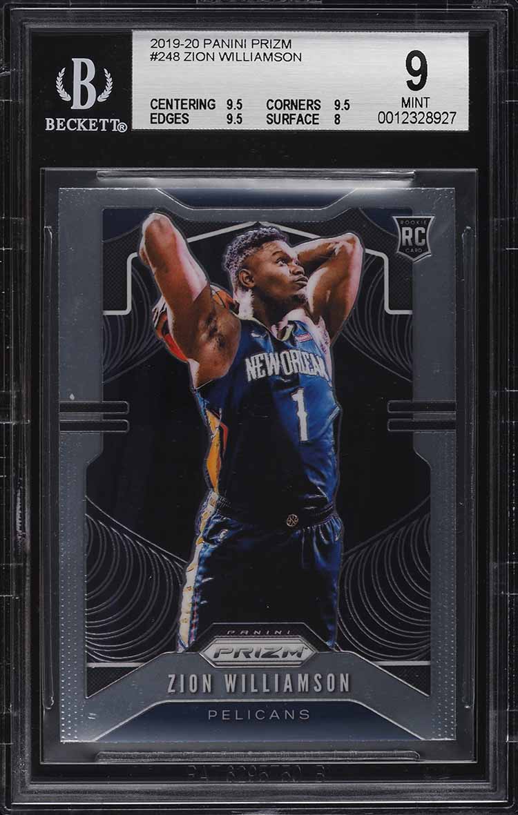 2019 Panini Prizm Zion Williamson ROOKIE #248 BGS 9 MINT