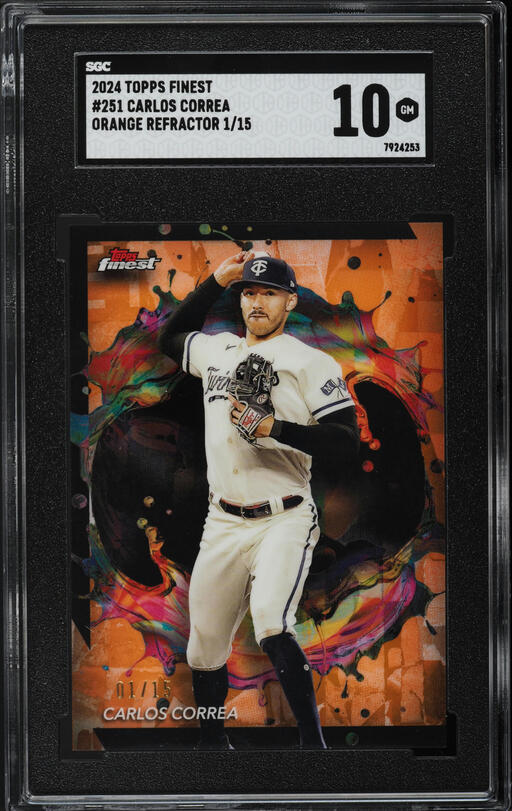 2013 Bowman Chrome Gold Refractor Carlos Correa PROSPECT AUTO /50