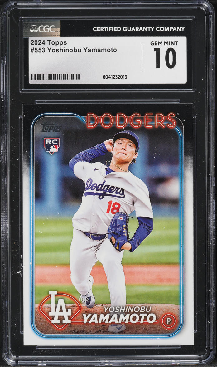 2024 Topps Yoshinobu Yamamoto ROOKIE #553 CGC 10 GEM MINT